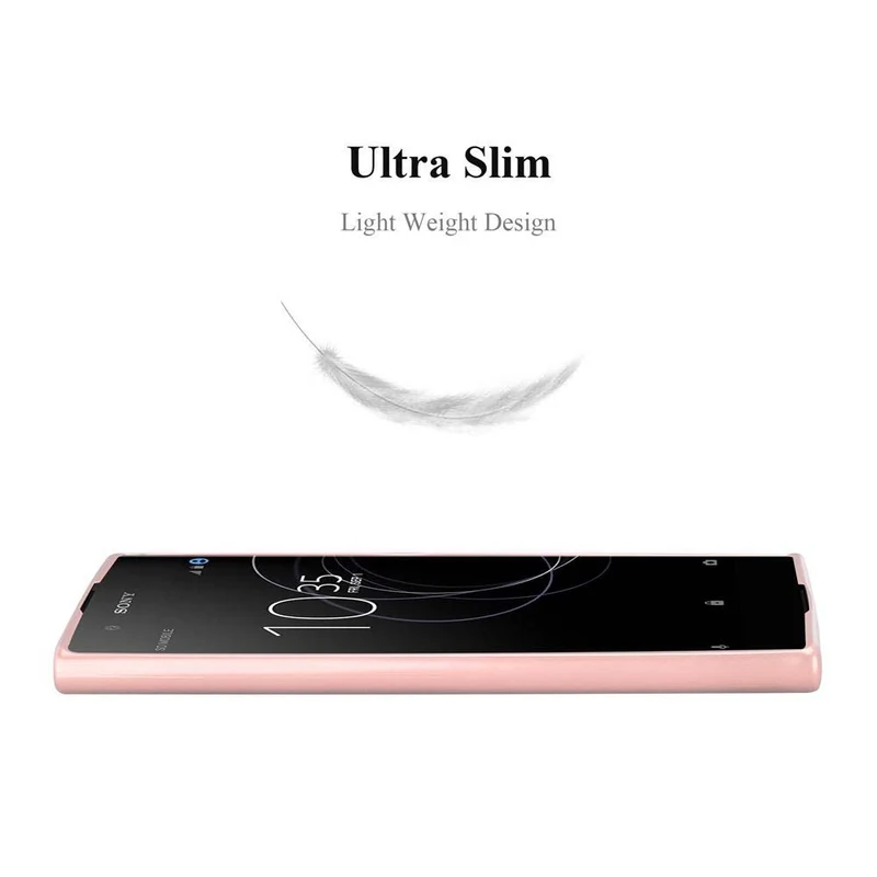 Cadorabo Hülle kompatibel mit Sony Xperia XA1 PLUS Schutzhülle aus flexiblem TPU Silikon