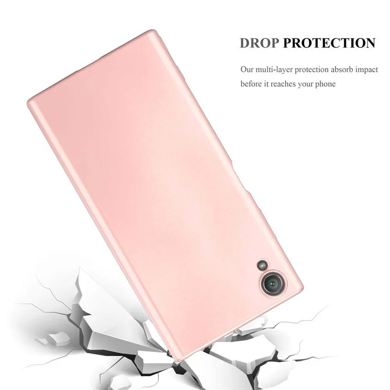 Cadorabo Hülle kompatibel mit Sony Xperia XA1 PLUS Schutzhülle aus flexiblem TPU Silikon
