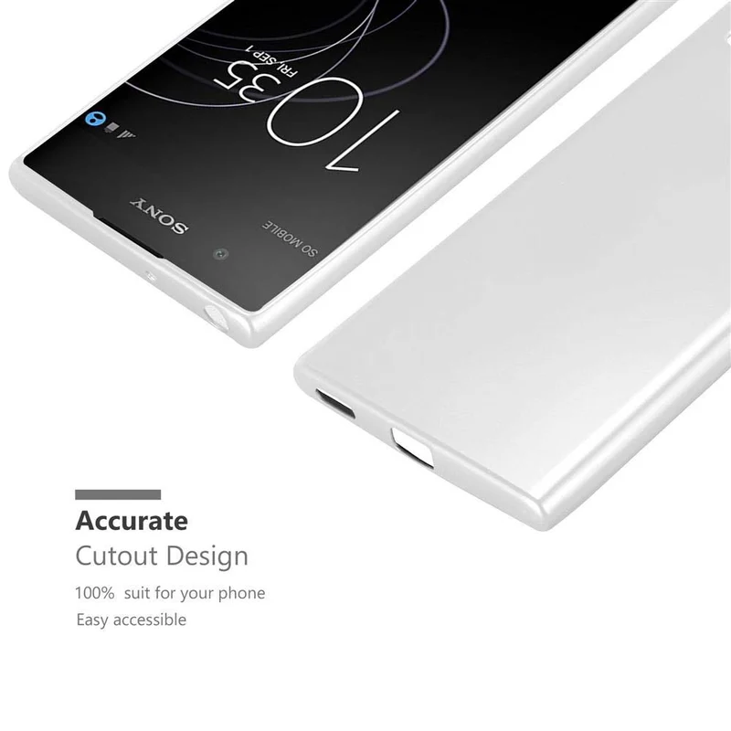 Cadorabo Hülle kompatibel mit Sony Xperia XA1 PLUS Schutzhülle aus flexiblem TPU Silikon