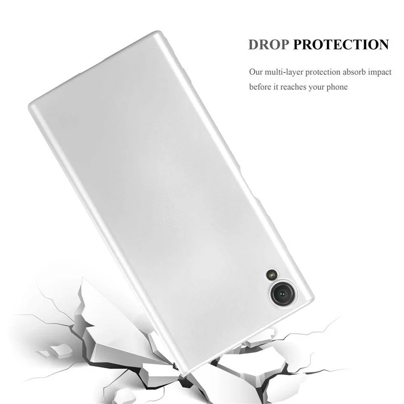 Cadorabo Hülle kompatibel mit Sony Xperia XA1 PLUS Schutzhülle aus flexiblem TPU Silikon