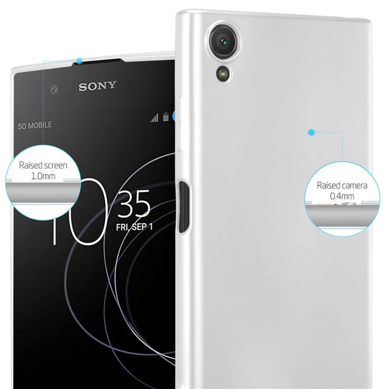 Cadorabo Hülle kompatibel mit Sony Xperia XA1 PLUS Schutzhülle aus flexiblem TPU Silikon