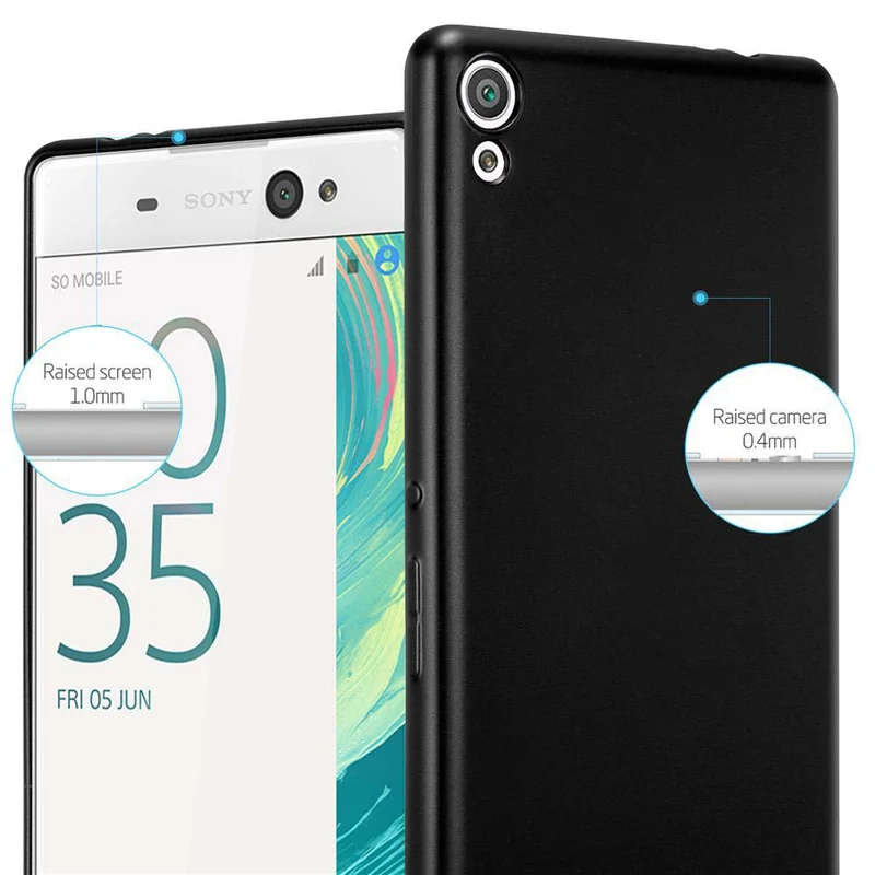 Cadorabo Hülle kompatibel mit Sony Xperia XA ULTRA Schutzhülle aus flexiblem TPU Silikon