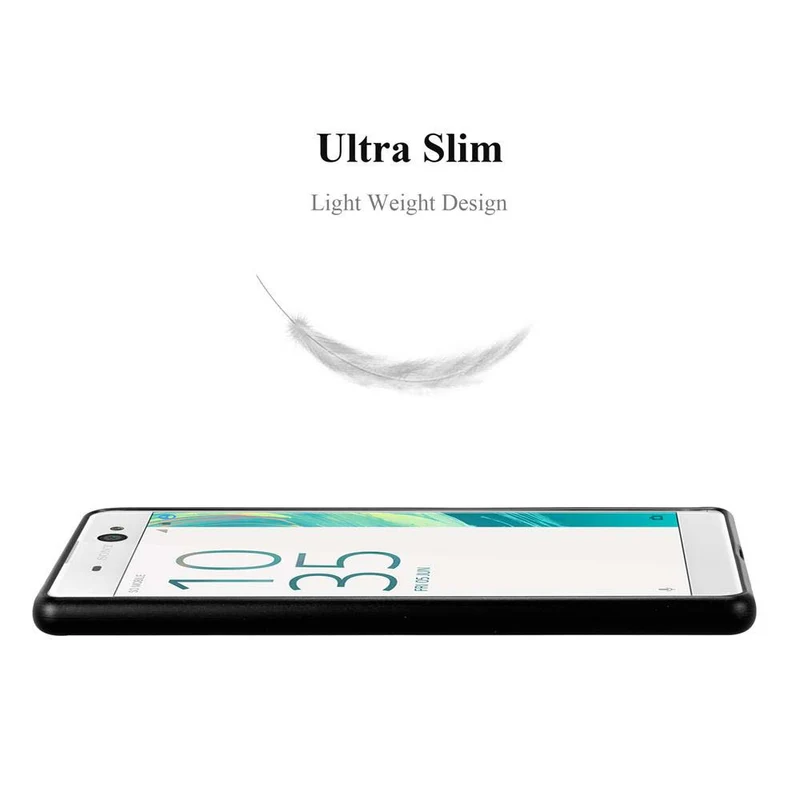 Cadorabo Hülle kompatibel mit Sony Xperia XA ULTRA Schutzhülle aus flexiblem TPU Silikon
