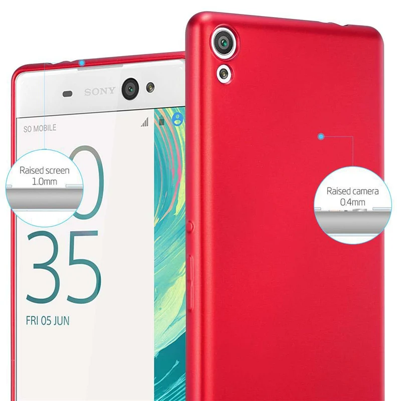 Cadorabo Hülle kompatibel mit Sony Xperia XA ULTRA Schutzhülle aus flexiblem TPU Silikon