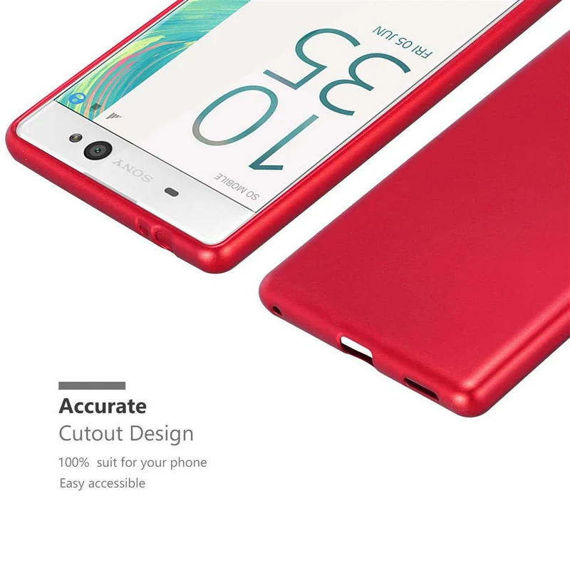 Cadorabo Hülle kompatibel mit Sony Xperia XA ULTRA Schutzhülle aus flexiblem TPU Silikon
