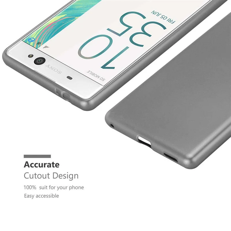 Cadorabo Hülle kompatibel mit Sony Xperia XA ULTRA Schutzhülle aus flexiblem TPU Silikon