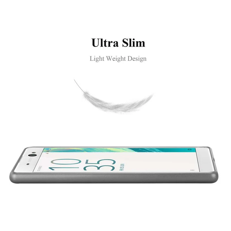 Cadorabo Hülle kompatibel mit Sony Xperia XA ULTRA Schutzhülle aus flexiblem TPU Silikon