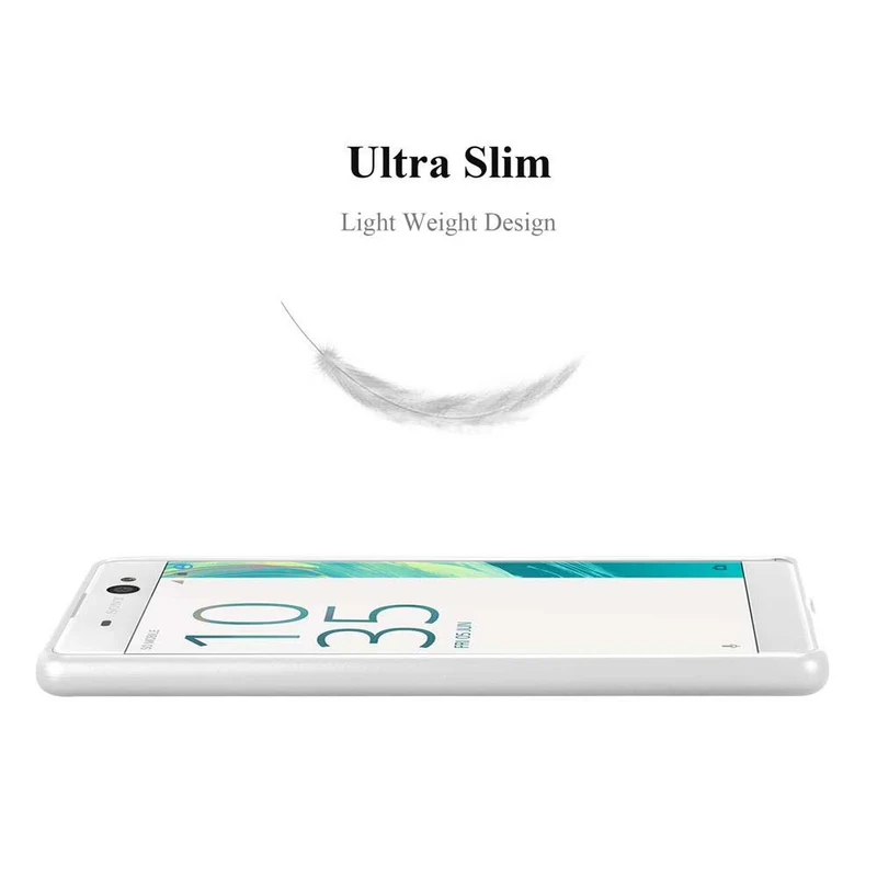 Cadorabo Hülle kompatibel mit Sony Xperia XA ULTRA Schutzhülle aus flexiblem TPU Silikon