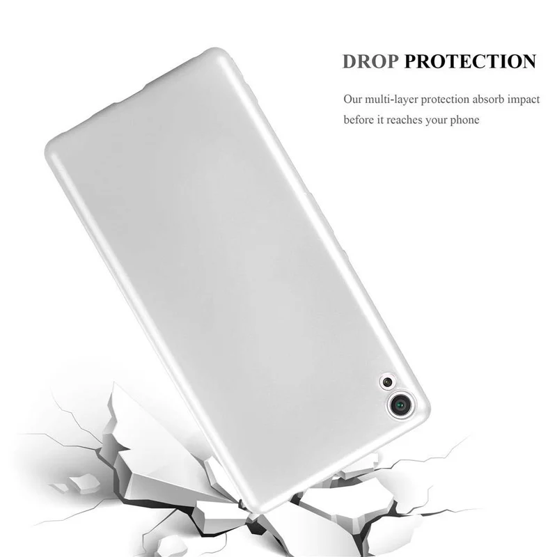 Cadorabo Hülle kompatibel mit Sony Xperia XA ULTRA Schutzhülle aus flexiblem TPU Silikon