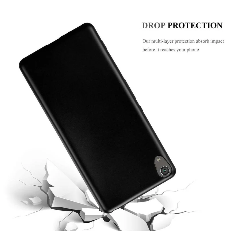 Cadorabo Hülle kompatibel mit Sony Xperia XA Schutzhülle aus flexiblem TPU Silikon