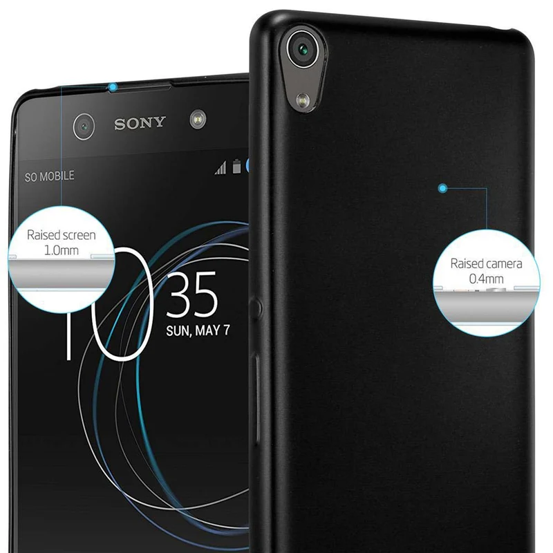 Cadorabo Hülle kompatibel mit Sony Xperia XA Schutzhülle aus flexiblem TPU Silikon