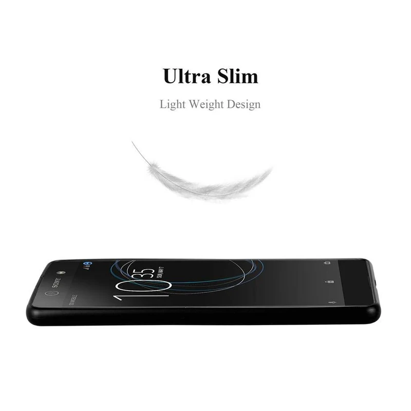 Cadorabo Hülle kompatibel mit Sony Xperia XA Schutzhülle aus flexiblem TPU Silikon