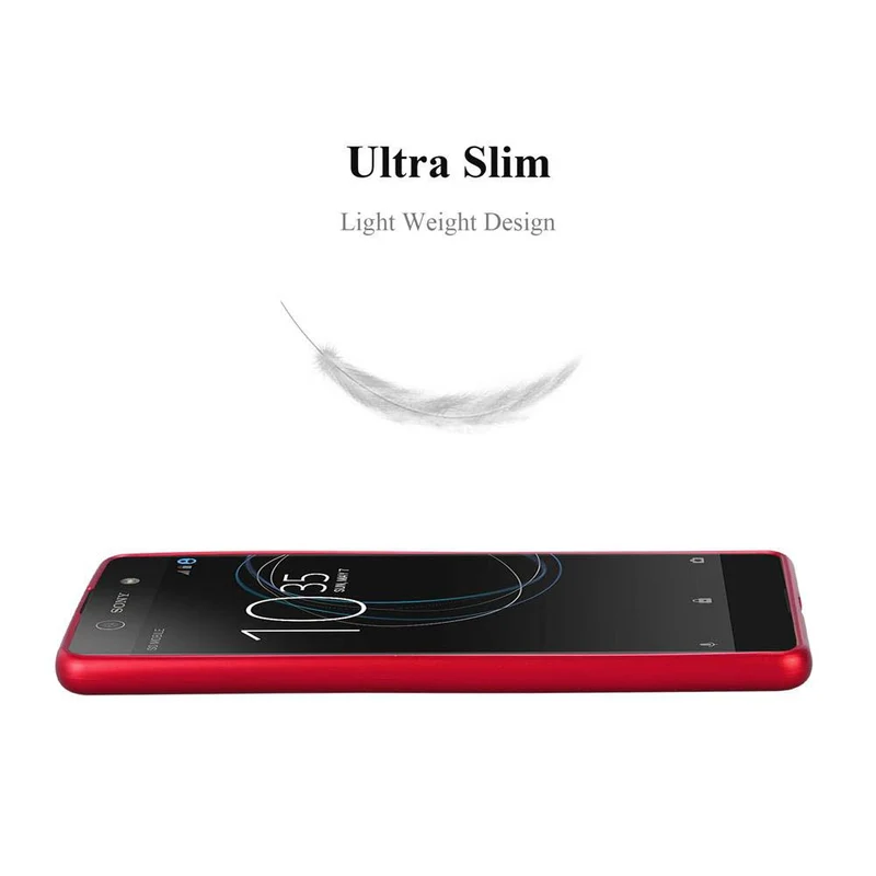 Cadorabo Hülle kompatibel mit Sony Xperia XA Schutzhülle aus flexiblem TPU Silikon