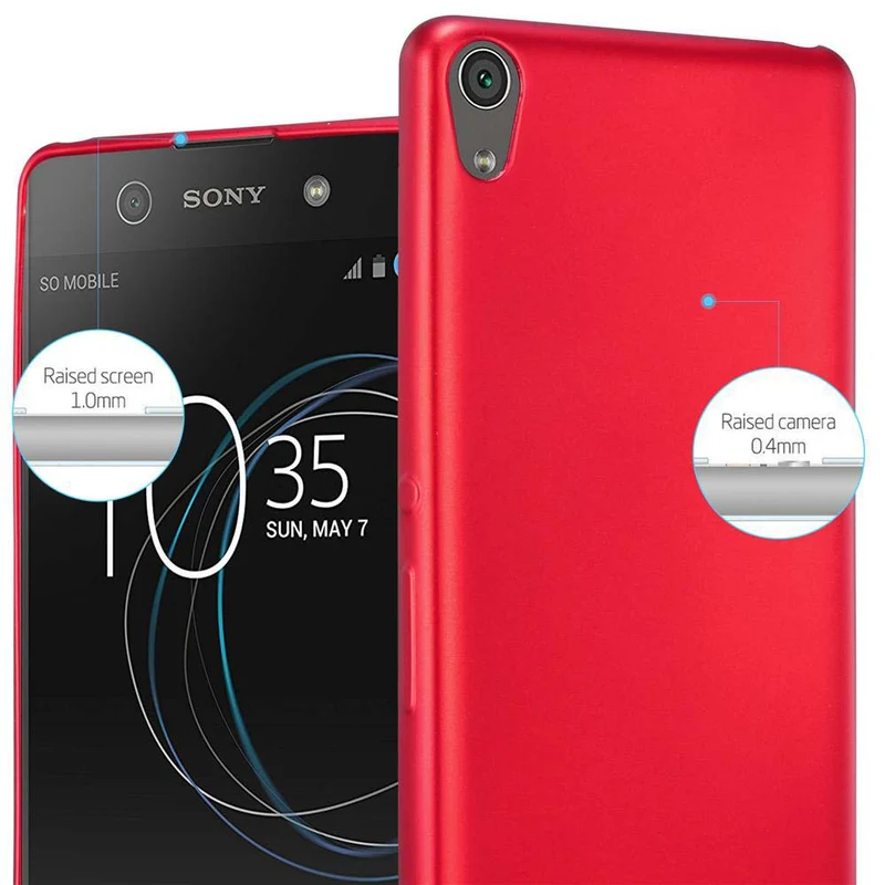 Cadorabo Hülle kompatibel mit Sony Xperia XA Schutzhülle aus flexiblem TPU Silikon