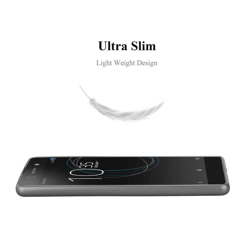 Cadorabo Hülle kompatibel mit Sony Xperia XA Schutzhülle aus flexiblem TPU Silikon