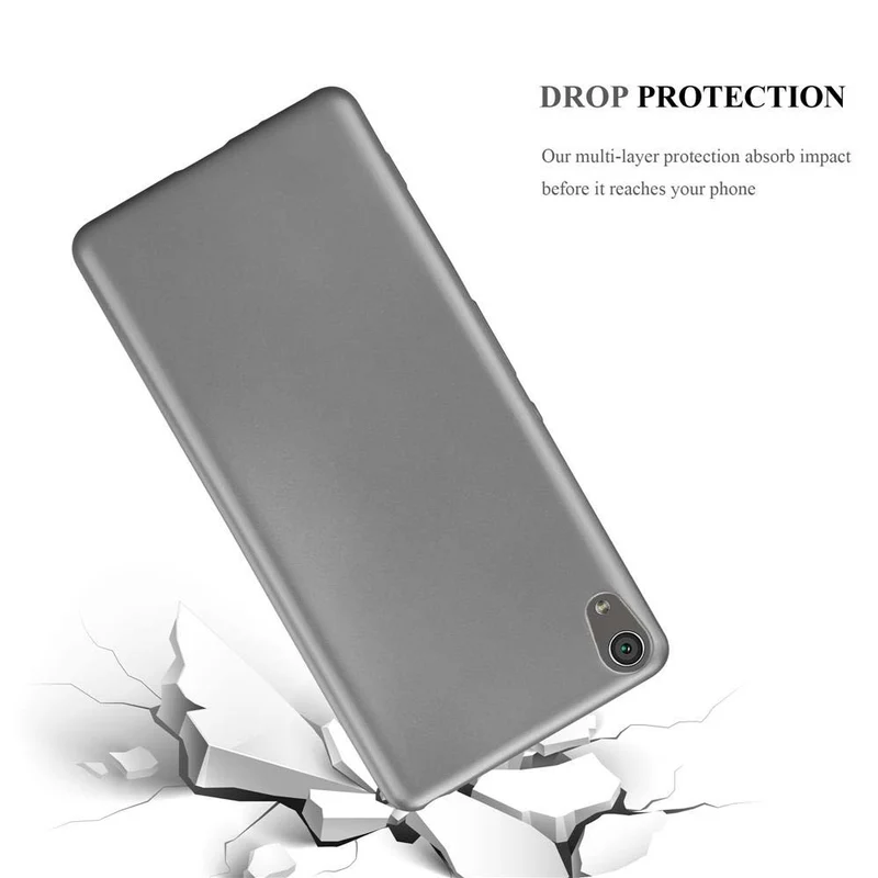 Cadorabo Hülle kompatibel mit Sony Xperia XA Schutzhülle aus flexiblem TPU Silikon
