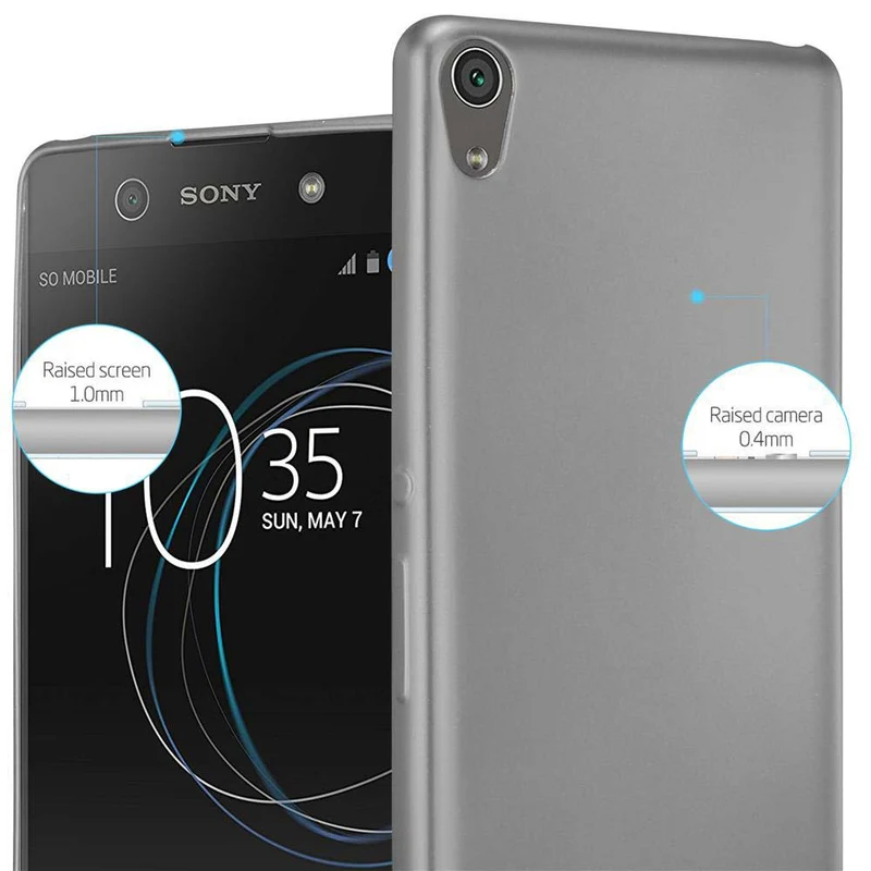 Cadorabo Hülle kompatibel mit Sony Xperia XA Schutzhülle aus flexiblem TPU Silikon