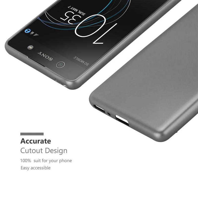 Cadorabo Hülle kompatibel mit Sony Xperia XA Schutzhülle aus flexiblem TPU Silikon