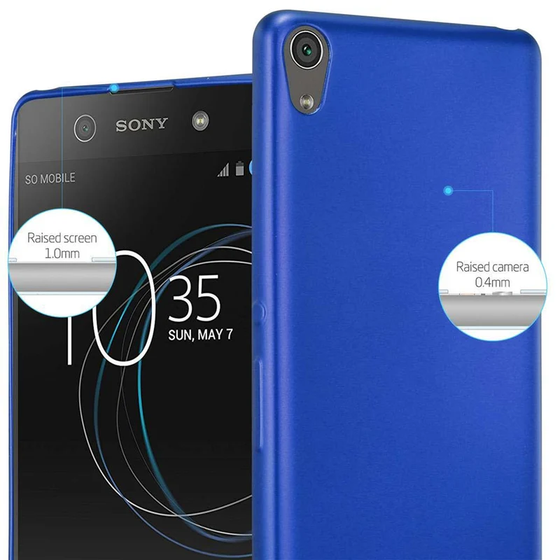 Cadorabo Hülle kompatibel mit Sony Xperia XA Schutzhülle aus flexiblem TPU Silikon