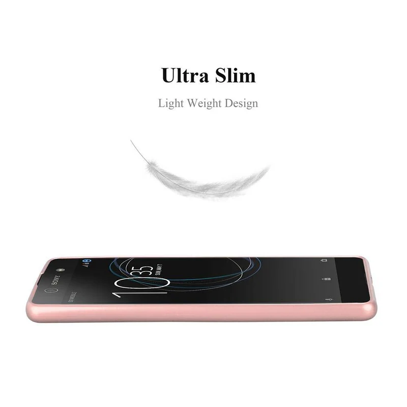 Cadorabo Hülle kompatibel mit Sony Xperia XA Schutzhülle aus flexiblem TPU Silikon