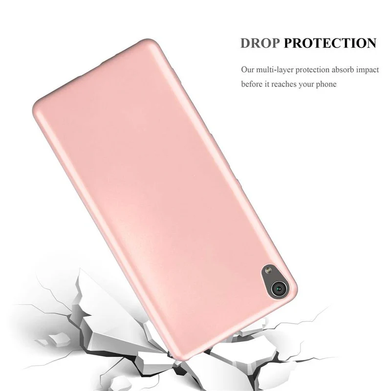 Cadorabo Hülle kompatibel mit Sony Xperia XA Schutzhülle aus flexiblem TPU Silikon