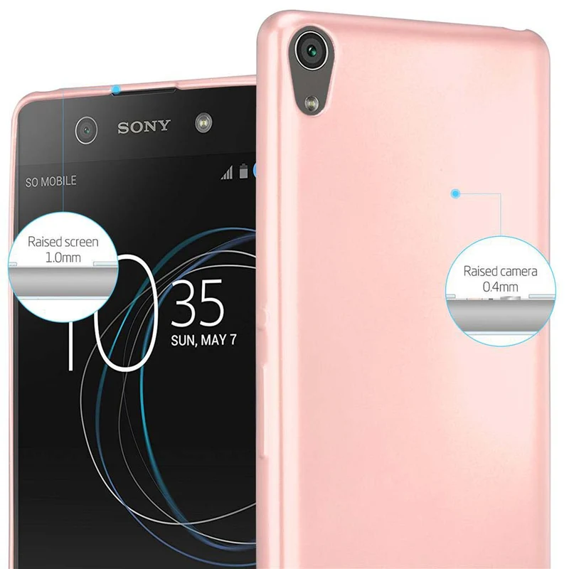 Cadorabo Hülle kompatibel mit Sony Xperia XA Schutzhülle aus flexiblem TPU Silikon