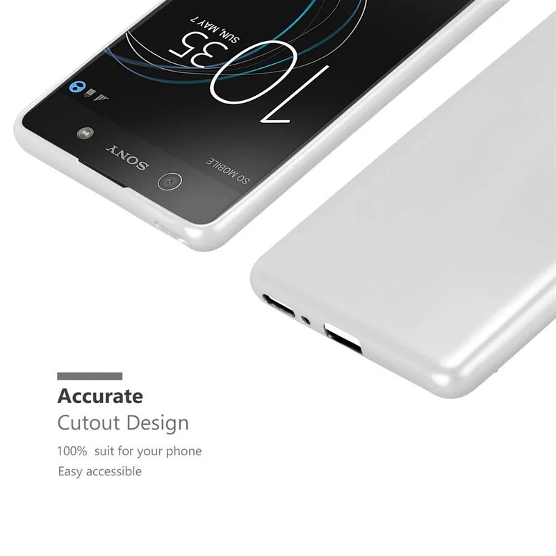 Cadorabo Hülle kompatibel mit Sony Xperia XA Schutzhülle aus flexiblem TPU Silikon