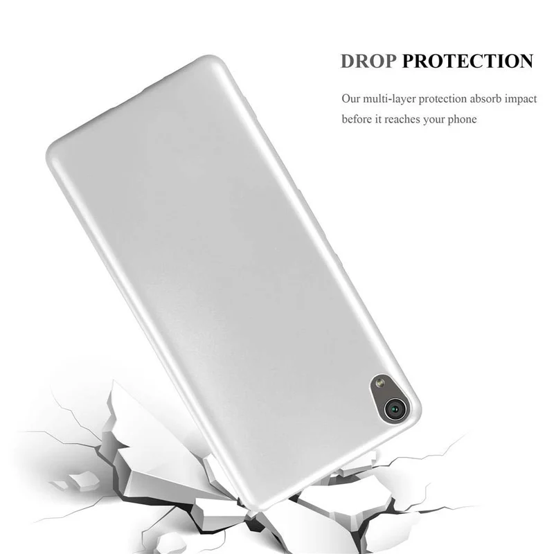 Cadorabo Hülle kompatibel mit Sony Xperia XA Schutzhülle aus flexiblem TPU Silikon