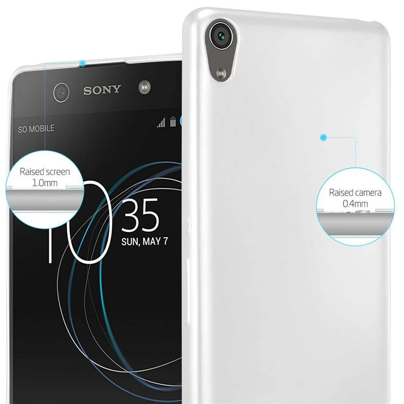 Cadorabo Hülle kompatibel mit Sony Xperia XA Schutzhülle aus flexiblem TPU Silikon