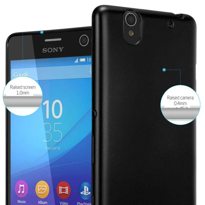 Cadorabo Hülle kompatibel mit Sony Xperia C4 Schutzhülle aus flexiblem TPU Silikon