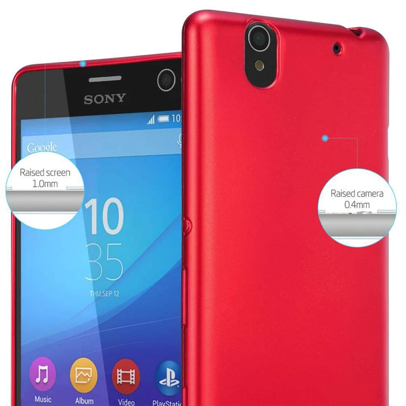 Cadorabo Hülle kompatibel mit Sony Xperia C4 Schutzhülle aus flexiblem TPU Silikon