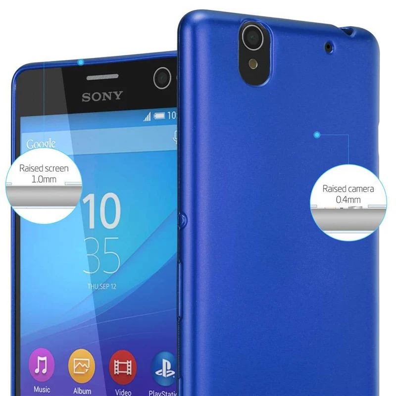 Cadorabo Hülle kompatibel mit Sony Xperia C4 Schutzhülle aus flexiblem TPU Silikon