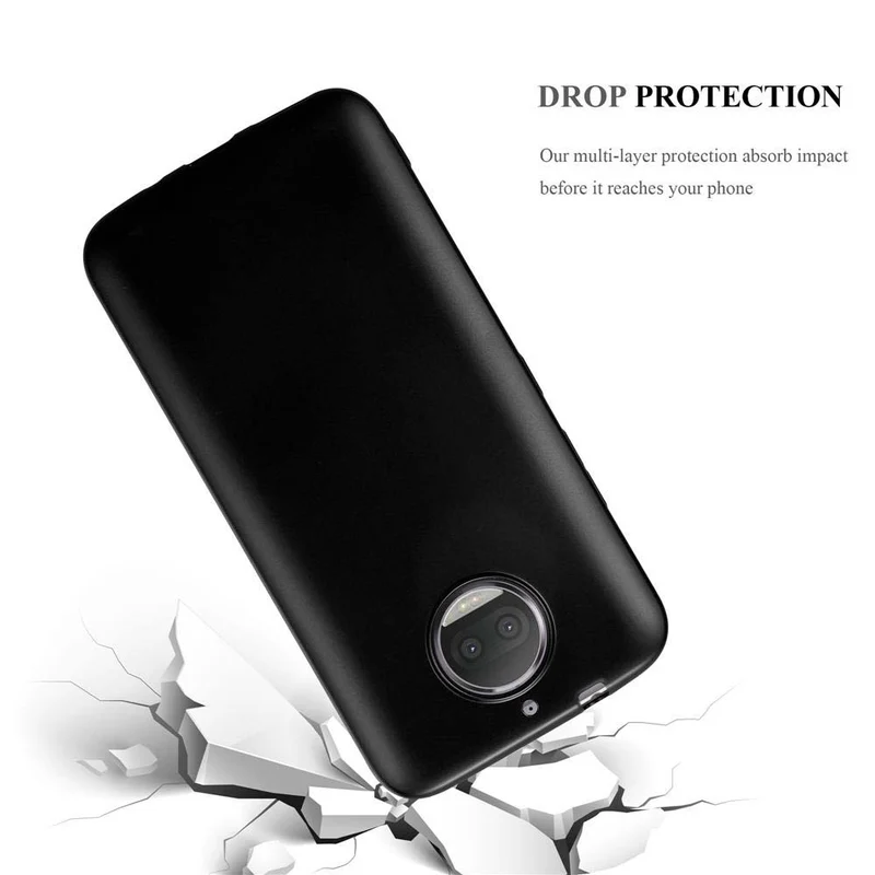 Cadorabo Hülle kompatibel mit Motorola MOTO G5S PLUS Schutzhülle aus flexiblem TPU Silikon