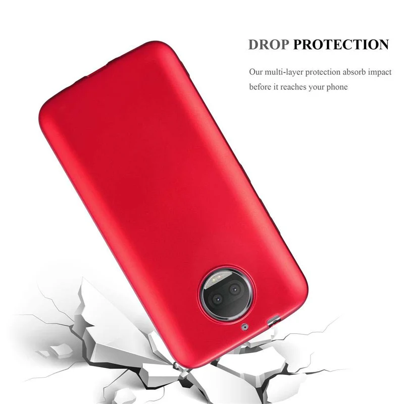 Cadorabo Hülle kompatibel mit Motorola MOTO G5S PLUS Schutzhülle aus flexiblem TPU Silikon