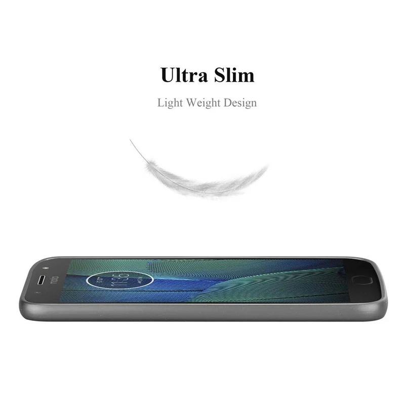 Cadorabo Hülle kompatibel mit Motorola MOTO G5S PLUS Schutzhülle aus flexiblem TPU Silikon