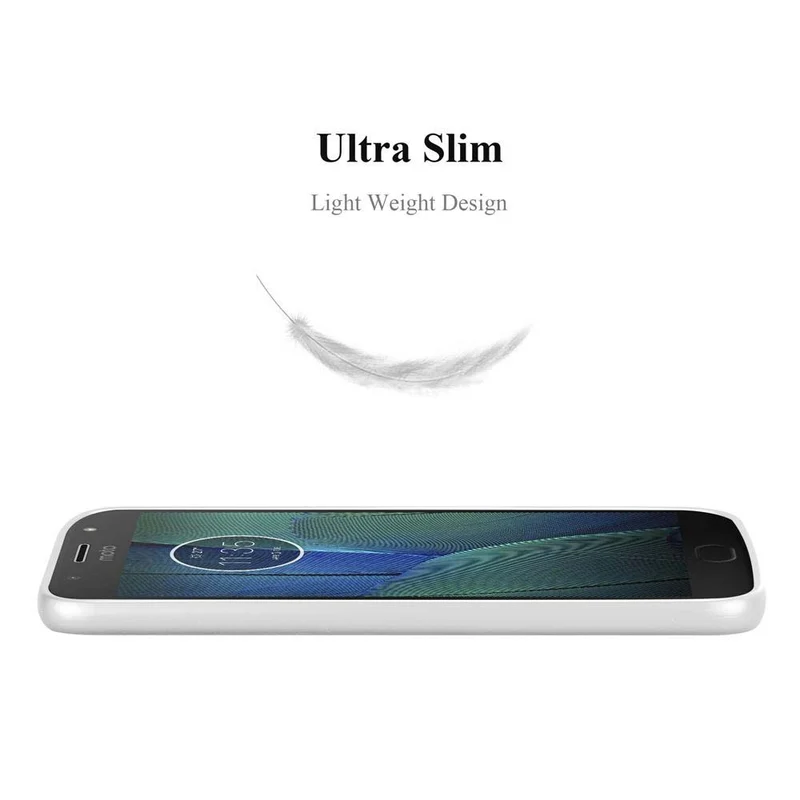 Cadorabo Hülle kompatibel mit Motorola MOTO G5S PLUS Schutzhülle aus flexiblem TPU Silikon