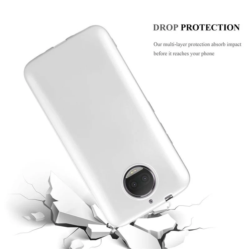 Cadorabo Hülle kompatibel mit Motorola MOTO G5S PLUS Schutzhülle aus flexiblem TPU Silikon