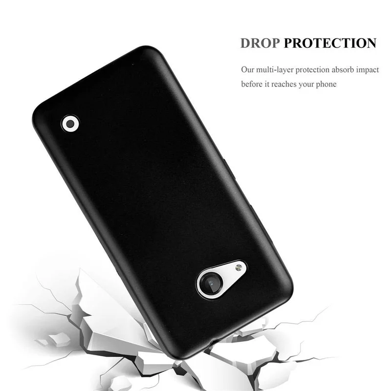 Cadorabo Hülle kompatibel mit Nokia Lumia 550 Schutzhülle aus flexiblem TPU Silikon