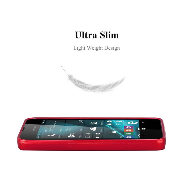 Cadorabo Hülle kompatibel mit Nokia Lumia 550 Schutzhülle aus flexiblem TPU Silikon
