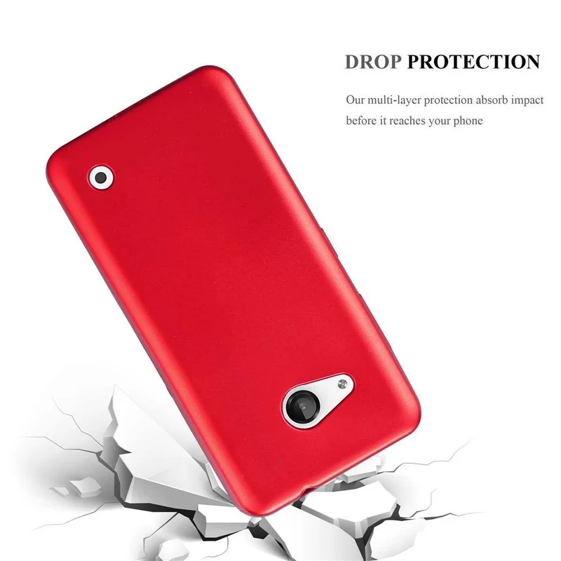 Cadorabo Hülle kompatibel mit Nokia Lumia 550 Schutzhülle aus flexiblem TPU Silikon