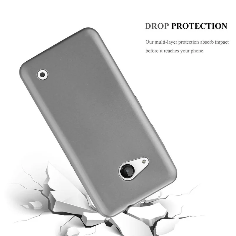 Cadorabo Hülle kompatibel mit Nokia Lumia 550 Schutzhülle aus flexiblem TPU Silikon