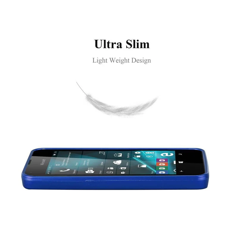 Cadorabo Hülle kompatibel mit Nokia Lumia 550 Schutzhülle aus flexiblem TPU Silikon