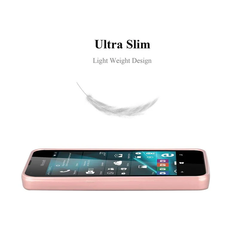 Cadorabo Hülle kompatibel mit Nokia Lumia 550 Schutzhülle aus flexiblem TPU Silikon