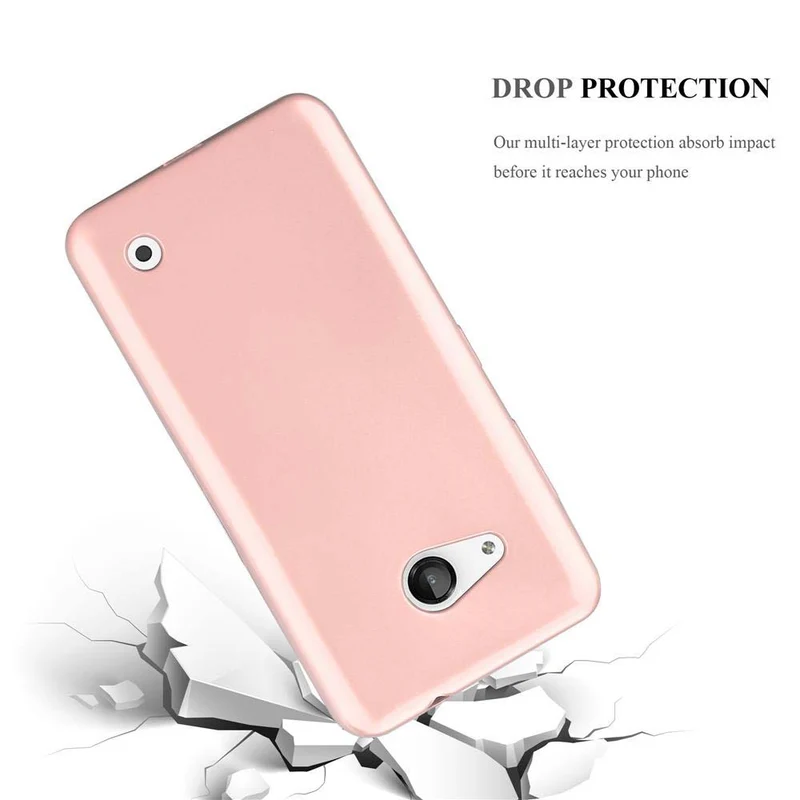 Cadorabo Hülle kompatibel mit Nokia Lumia 550 Schutzhülle aus flexiblem TPU Silikon