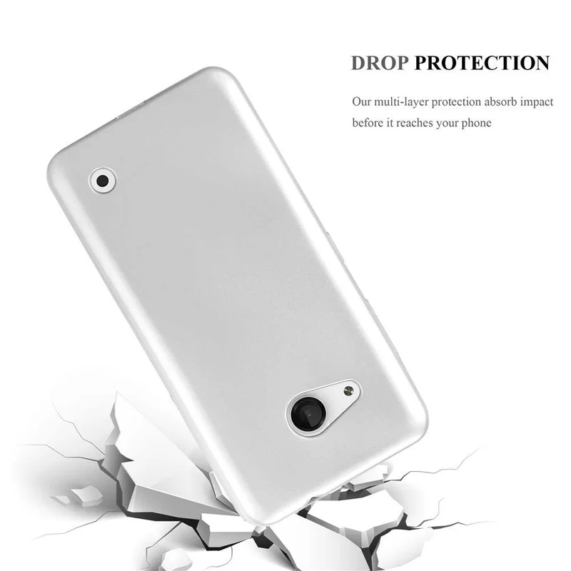 Cadorabo Hülle kompatibel mit Nokia Lumia 550 Schutzhülle aus flexiblem TPU Silikon