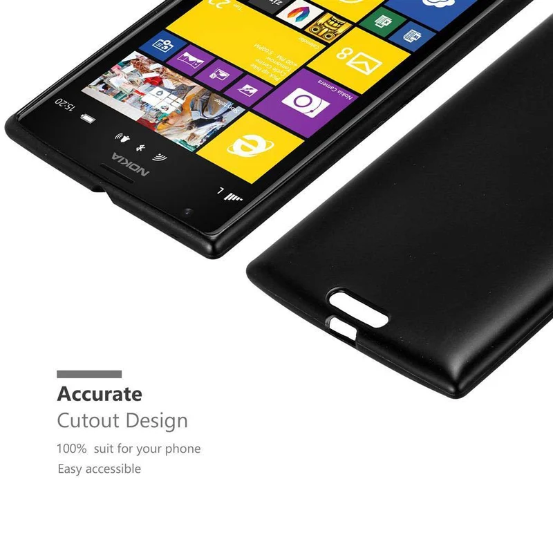 Cadorabo Hülle kompatibel mit Nokia Lumia 1520 Schutzhülle aus flexiblem TPU Silikon