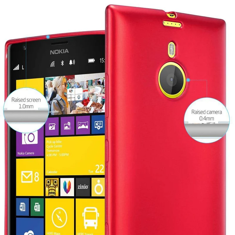 Cadorabo Hülle kompatibel mit Nokia Lumia 1520 Schutzhülle aus flexiblem TPU Silikon