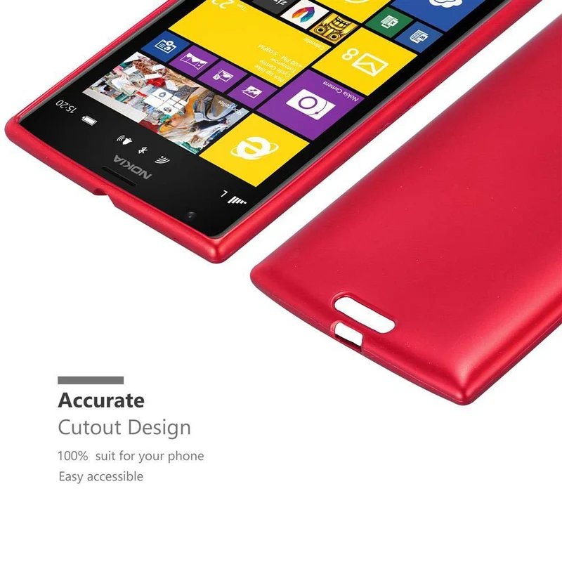 Cadorabo Hülle kompatibel mit Nokia Lumia 1520 Schutzhülle aus flexiblem TPU Silikon