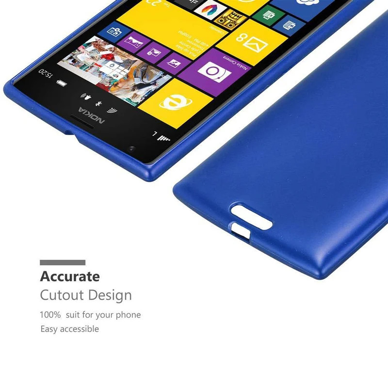 Cadorabo Hülle kompatibel mit Nokia Lumia 1520 Schutzhülle aus flexiblem TPU Silikon