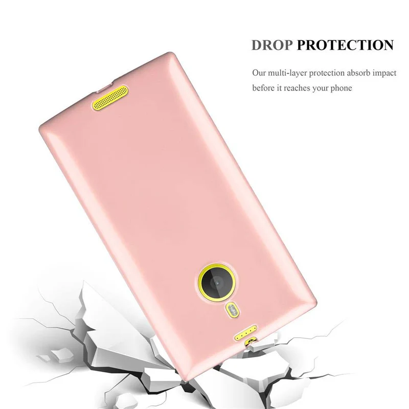 Cadorabo Hülle kompatibel mit Nokia Lumia 1520 Schutzhülle aus flexiblem TPU Silikon